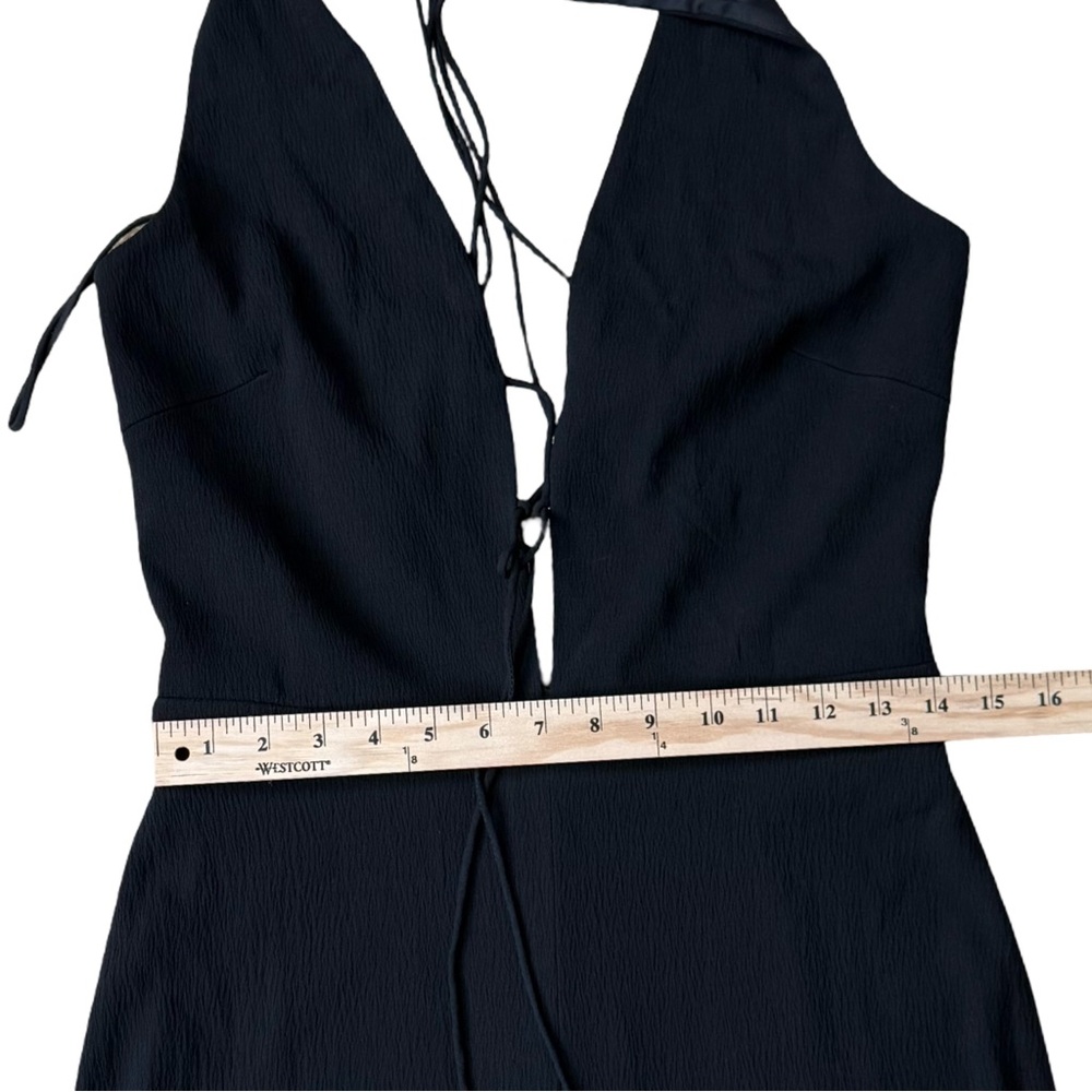 Cushnie Et Ochs Claudia Black Lace-Up Open-Back
Halter Jumpsuit Size 8 - Picture 7 of 11
